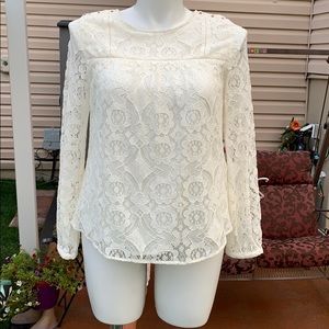 COPY - STYLUS. Ivory lace top. Ned.